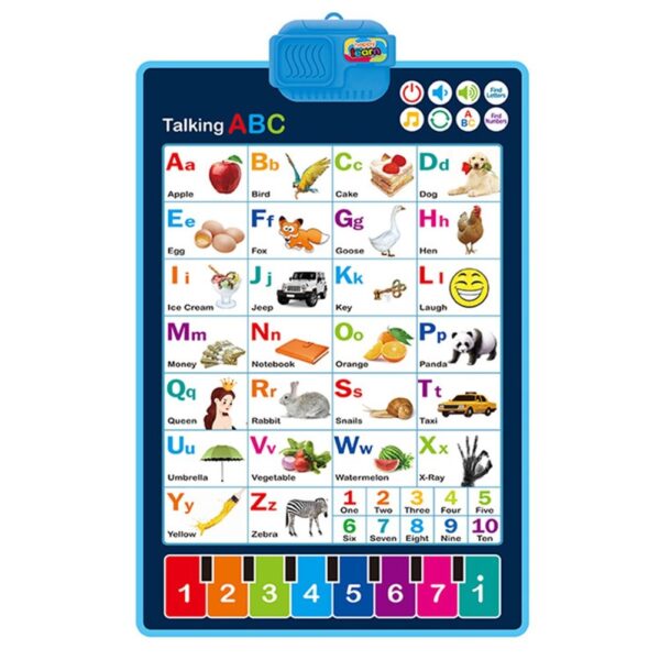 7 in 1 Kids Interactive Learning Chart - Toymallpk