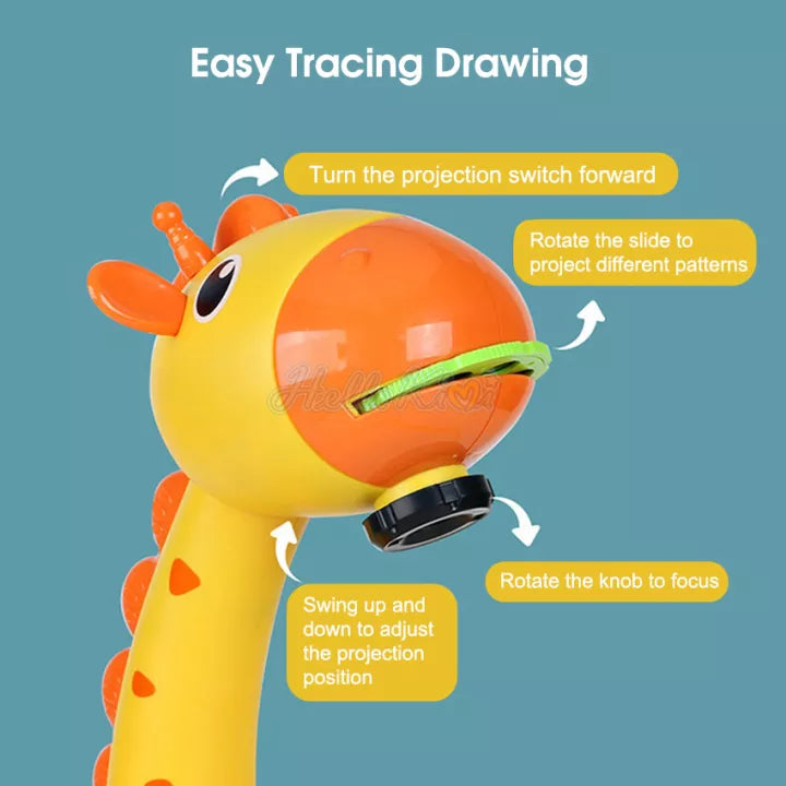 Giraffe Drawing Projector Table - Toymallpk