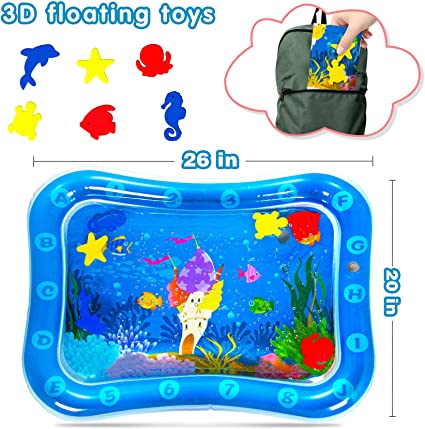 Inflatable Baby Water Game Play Mat | Water Tummy Time Mat
