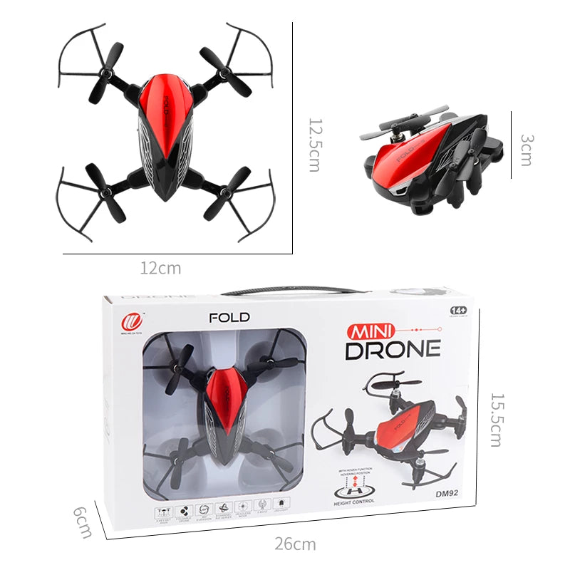 Mini Drone RC Quadcopter Altitude Hold Mode UAV 360° Flip Helicopter Best Gift For Kids - Toymallpk