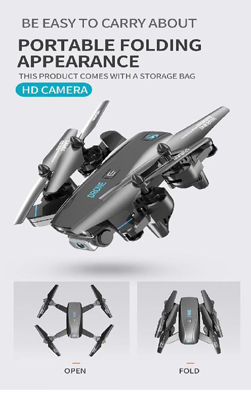 RC DRONE S173 4k Wi-Fi Optional Dual Camera Drone - Toymallpk