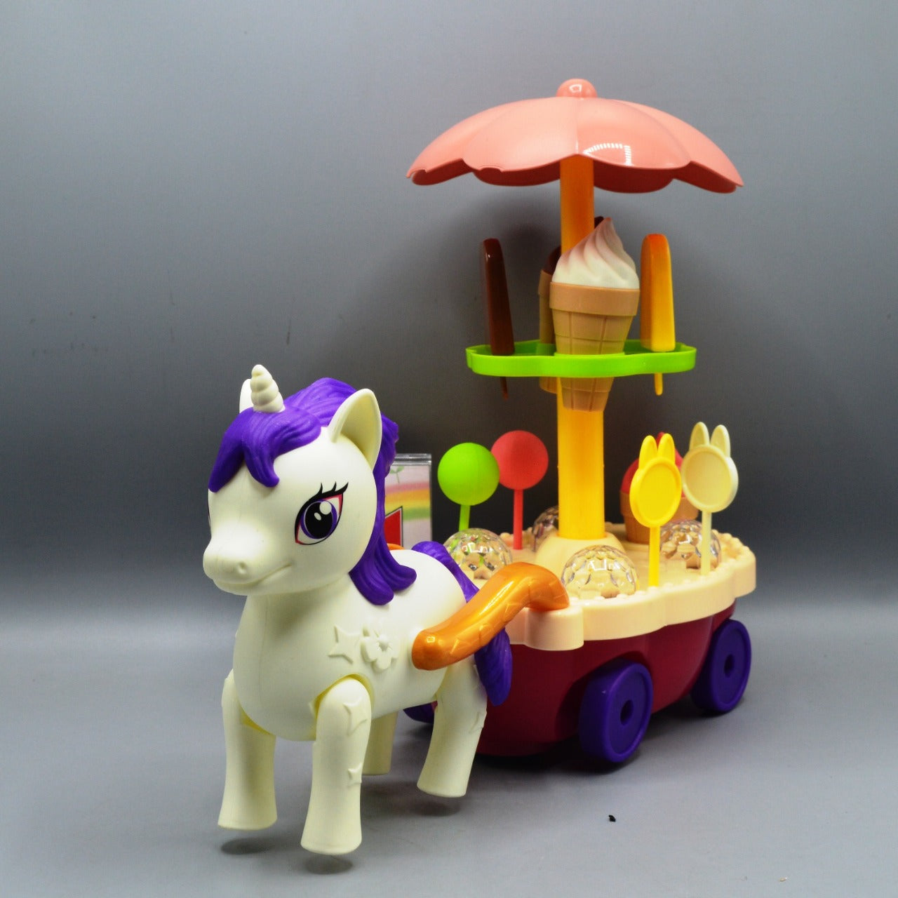 Sweet Candy Cart with Light and Music