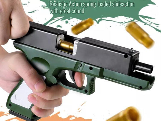 Shell Ejecting Magazine Toy Gun Soft Bullet Foam Blaster for Kids