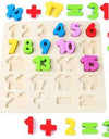 Wooden Numbers Puzzle Board Toy